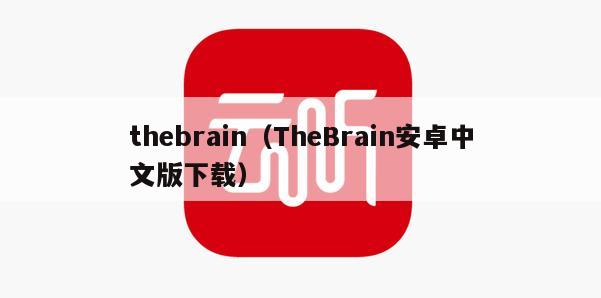 thebrain（TheBrain安卓中文版下载）